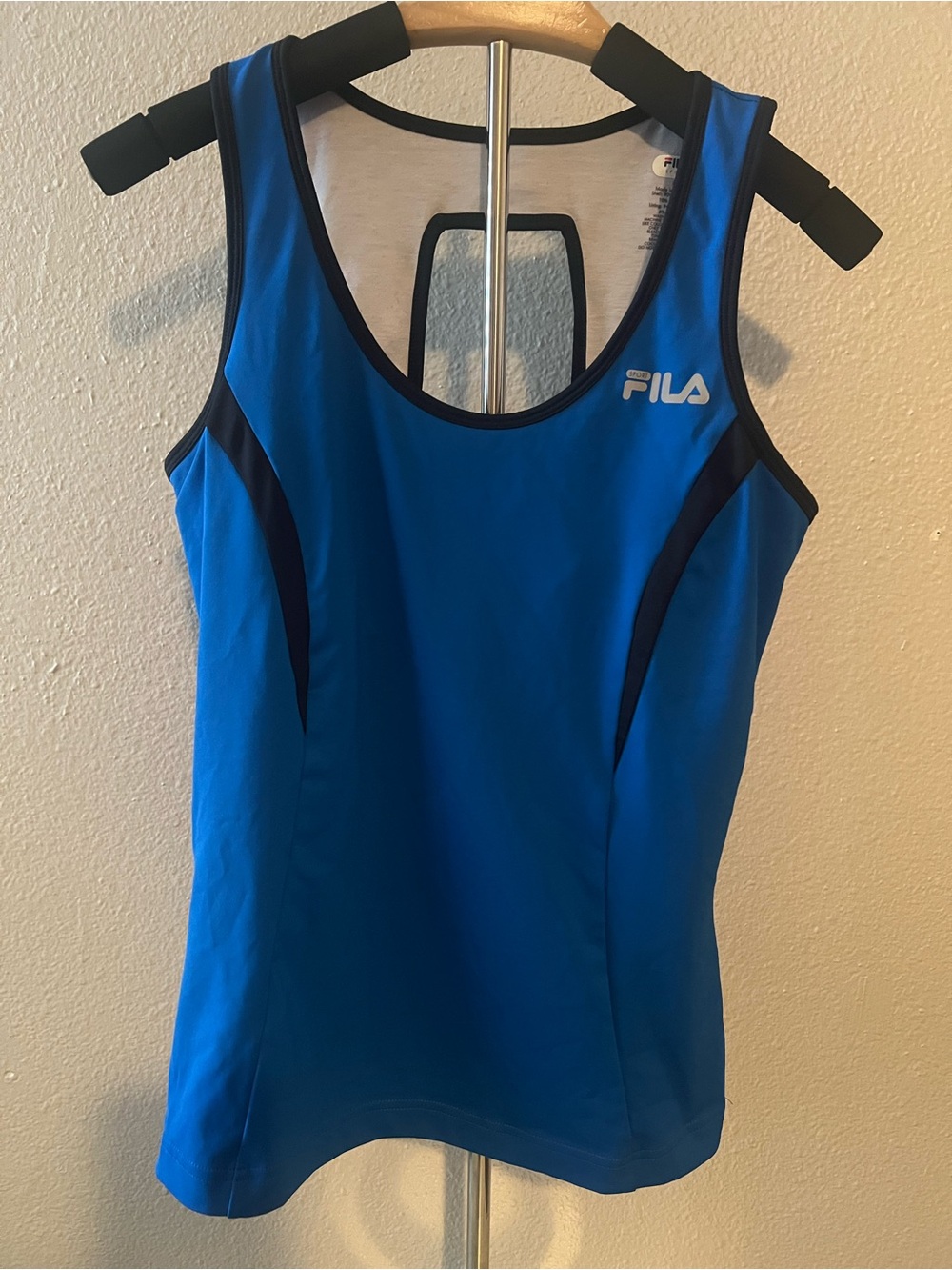 Fila Sport Racer Back Athletic Tank Top Size Medium Blue